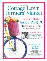 2022 Cottage Lawn Farmers Market Poster